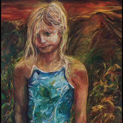 My Private Garden 2000 62 x 28 x 1, oil on canvas