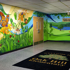 Every Acorn Has a Bright Future and Grows into a Mighty Oak: Oak Hill Elementary School Foyer Legacy Mural