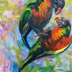 Pair of Parrots