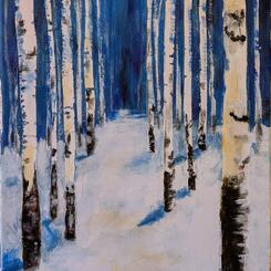 Winter Birch Grove 2025