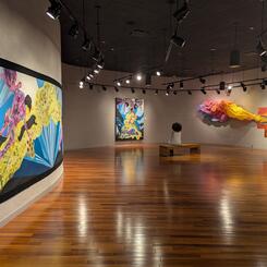 View of the end of the gallery