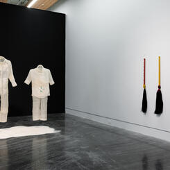 Detail of Uniforms (Value Studies Series) Installation #1