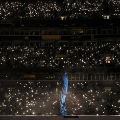 Kendrick Lamar Performing at Northwestern Stadium in 2025