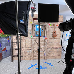 Set - ready for filming