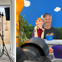 Behind the scenes for Calling All Cadets