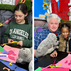 Behind the scenes during filming of Acceptance Is Love