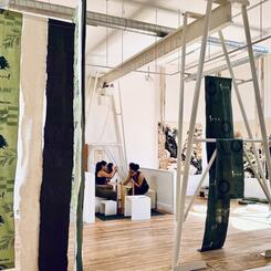 Community Weaving & Installation View