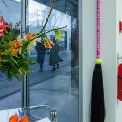 Detail view of My Filipino Baby (Value Studies Series) Installation #2