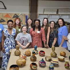 Trustina and Her Students Posing for a Photo at Arrowmont School of Arts and Crafts, July, 2025