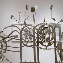 unclaimed scarves on signposts as are dreams caught in pages (III)  (detail)