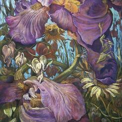 Whispering Winds: 60 × 40 inches, soft pastel painting on paper