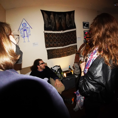 Attendees in the Dark Room