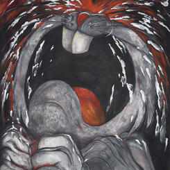 Bugs Burial, oil on canvas, 60.0 x 48.0 inches