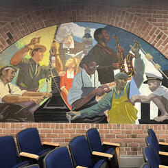 Working Hands by Sally Wern Comport, Installed