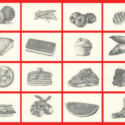 Big Value Exhibition, studies for Still Life (Grocery Series), 6.0 x 8.0 inches, graphite on paper