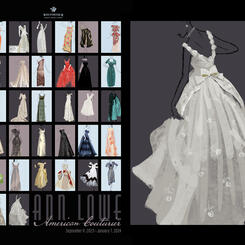 Fashion Illustrations for Ann Lowe: American Couturier retrospective exhibit at Winterthur Museum, Garden, & Library