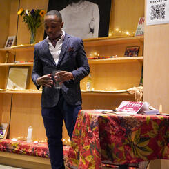 Malik Pours Libation 