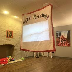 Parallel Play installation at Night Owl Gallery