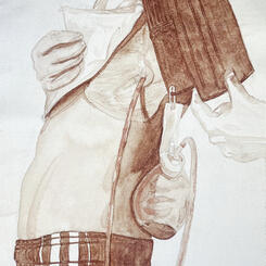 self portrait with drains