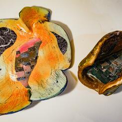 Untitled Mixed Media Sculptures in Progress
