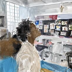 Morgan in the Art Room