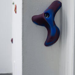 Grope, 2020. silicone, metal hardware, carpet dimensions variable 