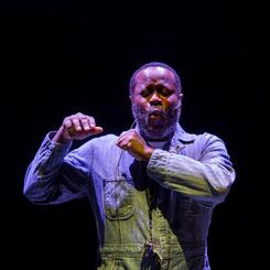 Anti-Racist Creative Intervention I: Shodekeh's Breath Art performance in Blood at the Root @ Towson University, a core inspiration for his Anti-Racist Artist Residency @ Colorado College in 2025.