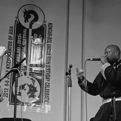 Shodargan Overtone II: Kongar-ol Ondar, the first artistic director of Alash, performing with Shodekeh at the Tuvan Cultural Center (founded by Kongar-ol) in Kyzyl, Tuva, 2012.