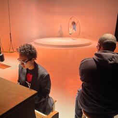 Anti-Racist Creative Consultations Exhibit C: Breath Altar' installation commissioned by the CC Music Dept for Iyanla Ayite's senior capstone Sonic Portal to the Afrofuture in 2025. Additional interview conducted & recorded at the Butler Center.