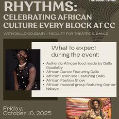 Anti-Racist Creative Consultations Exhibit B (Community Outreach): West African Dance Professor Dallo Fall's Roots & Rhythms @ The Butler Center, 2025.