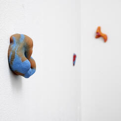 Grope, 2020. silicone, metal hardware, carpet dimensions variable 