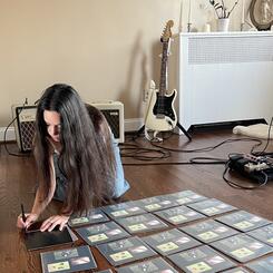 honey / imprint vinyl hand numbered 