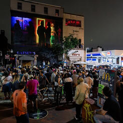 Aurora unveiling/ light up event