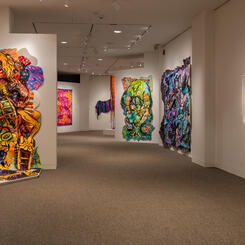 Installation View, entrance, Sondheim Finalists' Exhibition, Walters' Art Museum, 2025