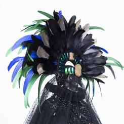 Regalia, Moscas Brillantes (Negro), 2025, detail