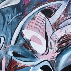 The Long and Complicated History of America_2022_acrylic on canvas_74x192_detail 2_0.jpg