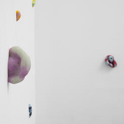 Grope, 2020. silicone, metal hardware, carpet dimensions variable 