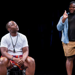 Malik and Rasheed on stage at Cookout