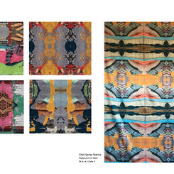Shells + Shells Collage Series / Fabric reproductions