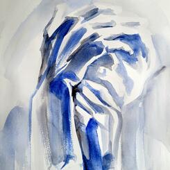 The hands covering a face - 2