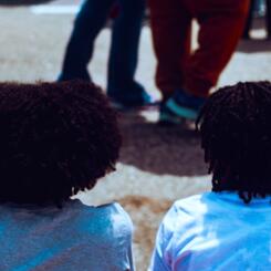 On the Sidewalk, Hanging Out