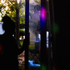 Anais Watching Her Father