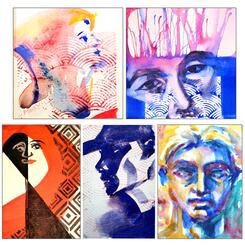 Mini face compositions