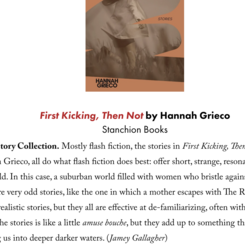 Review of First Kicking Then Not