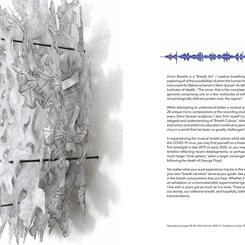 Breath Art Bronchi IV (Conceptual Breath + Visual Art): Virion Breaths composed by Shodekeh for Rebecca Kamen's Reveal: The Art of Reimagining Scientific Discovery @ The American University Museum, August 28 - December 12, 2021.
