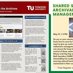 Living Archive Capsule II (Provenance Methods): Let Me Clear My Throat: How A Beatboxer Found His Flow In The Archives by John Esh & Allison Fischbach for the Mid-Atlantic Regional Archives Conference & Shared Stewardship with the MSAC, 2021.