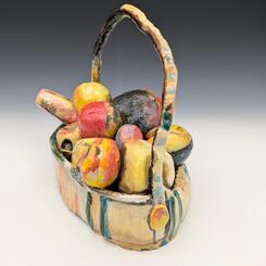 Women with Basket of Fruit