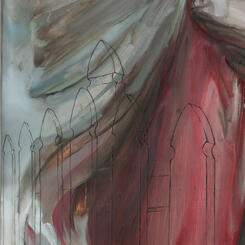 [detail] Study for the Capitol Rotunda (Panel 1 - Pilgrims)
