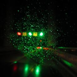 green go lanes abstract