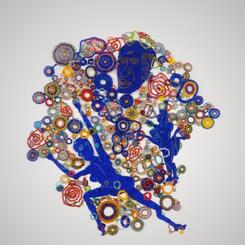 Blue Circle Wall hanging 